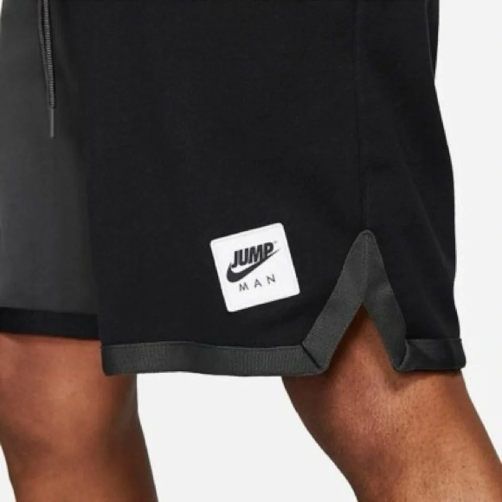 Nike Jumpman Classic French Terry Men's Two-Tone Black Athletic Shorts Size S